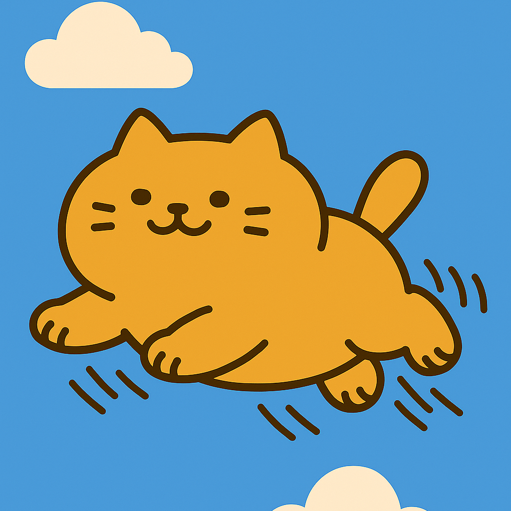空を泳ぐぶにぶに師匠